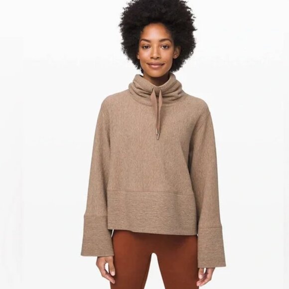 Lululemon Retreat Yourself Pullover Taupe size XL - Picture 1 of 5
